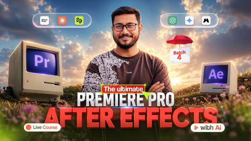 The Ultimate Premier Pro and After Effects with AI live course